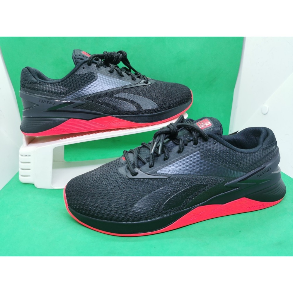 Reebok Nano X3 Training Shoes Women's Size 6 Black Red CrossFit Gym Sneakers